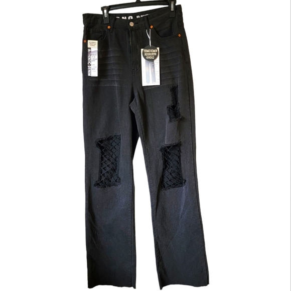 s.o.n.g Denim - Distressed black jeans size 29 NWT
